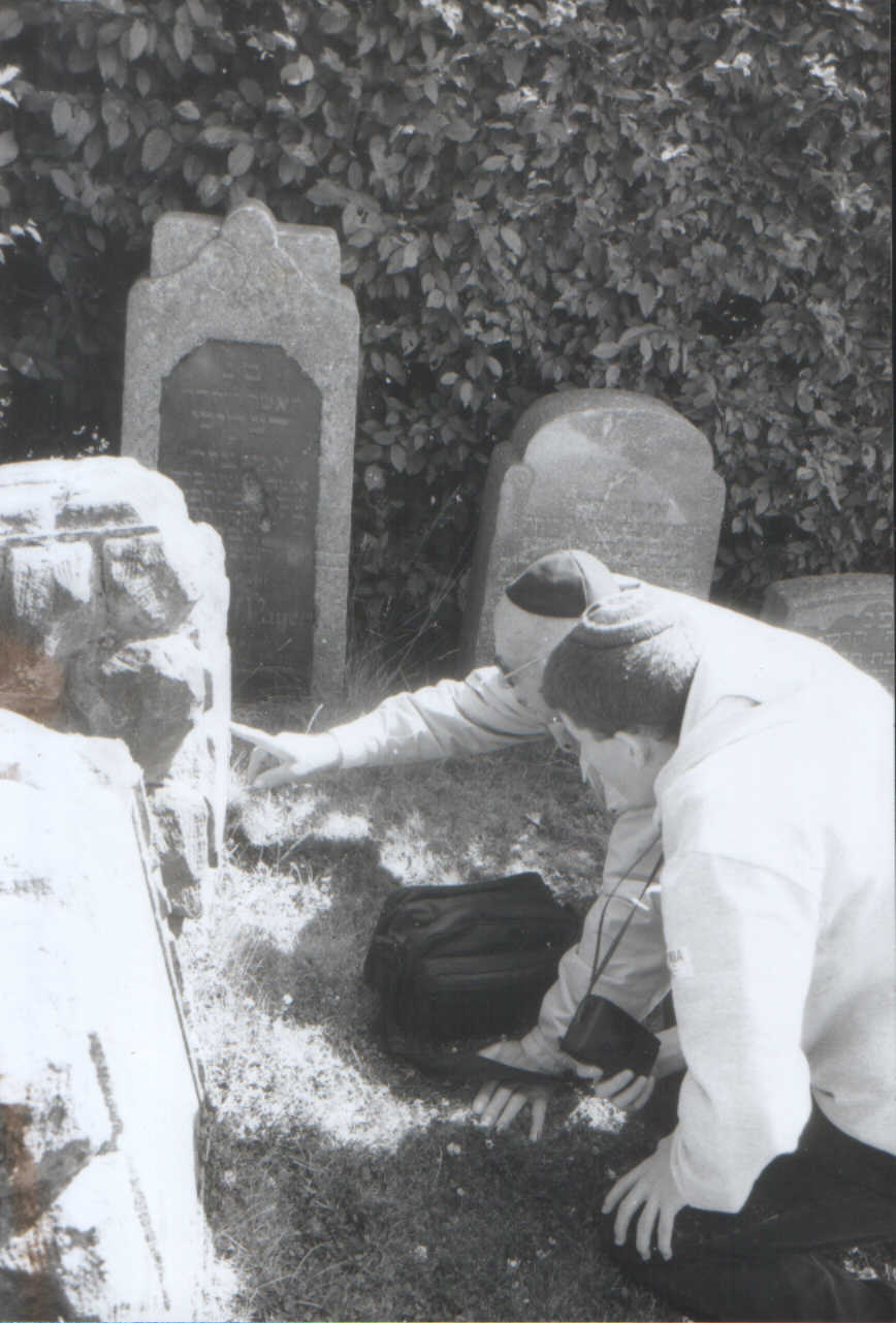 Abgestellte Grabsteine des alten Friedhofes