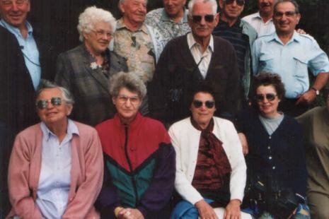 Heimatbesuch von ehemals jüdischen Bürgern in Laufersweiler 1994