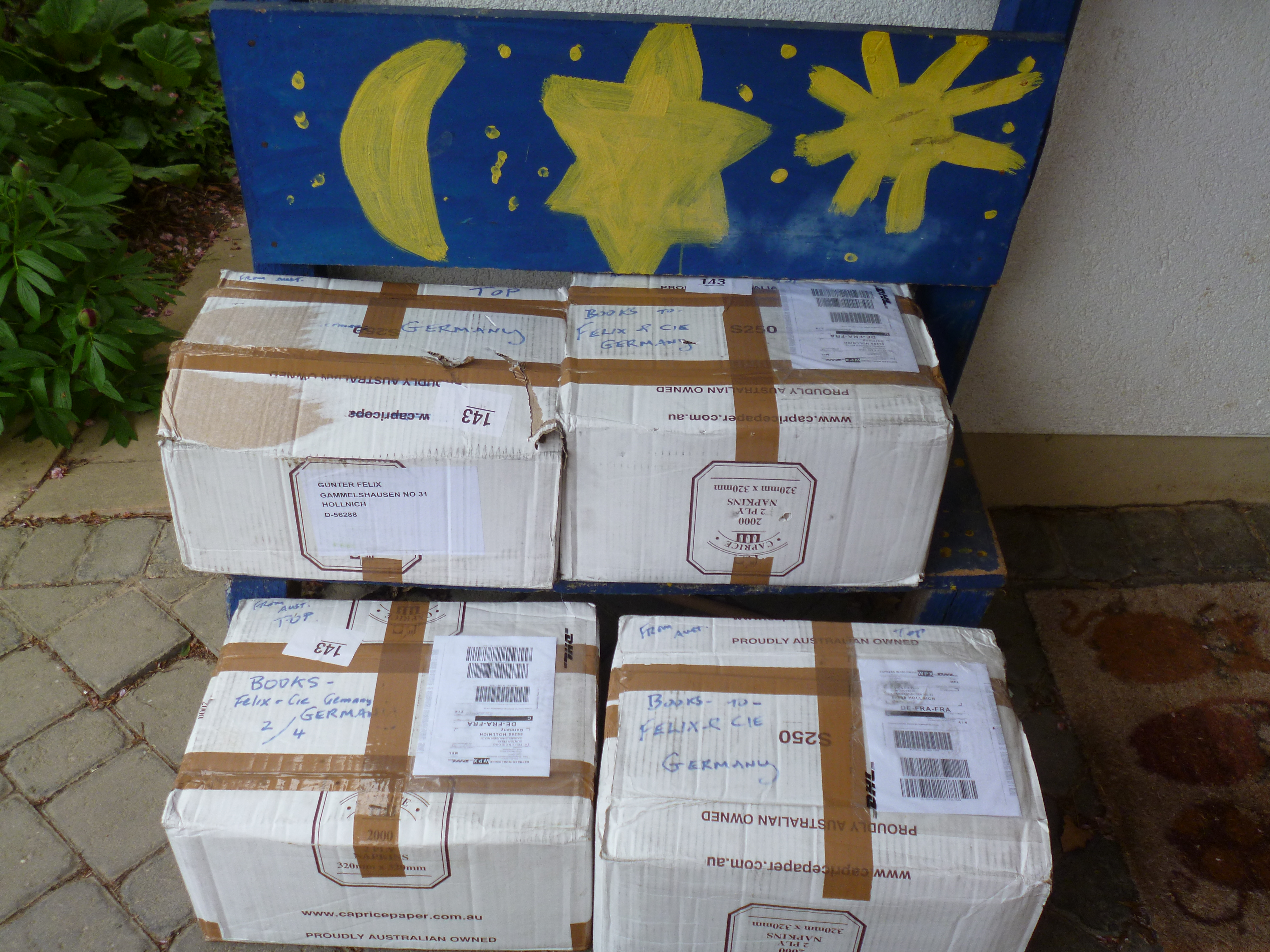 "Donated books - no commercial value"