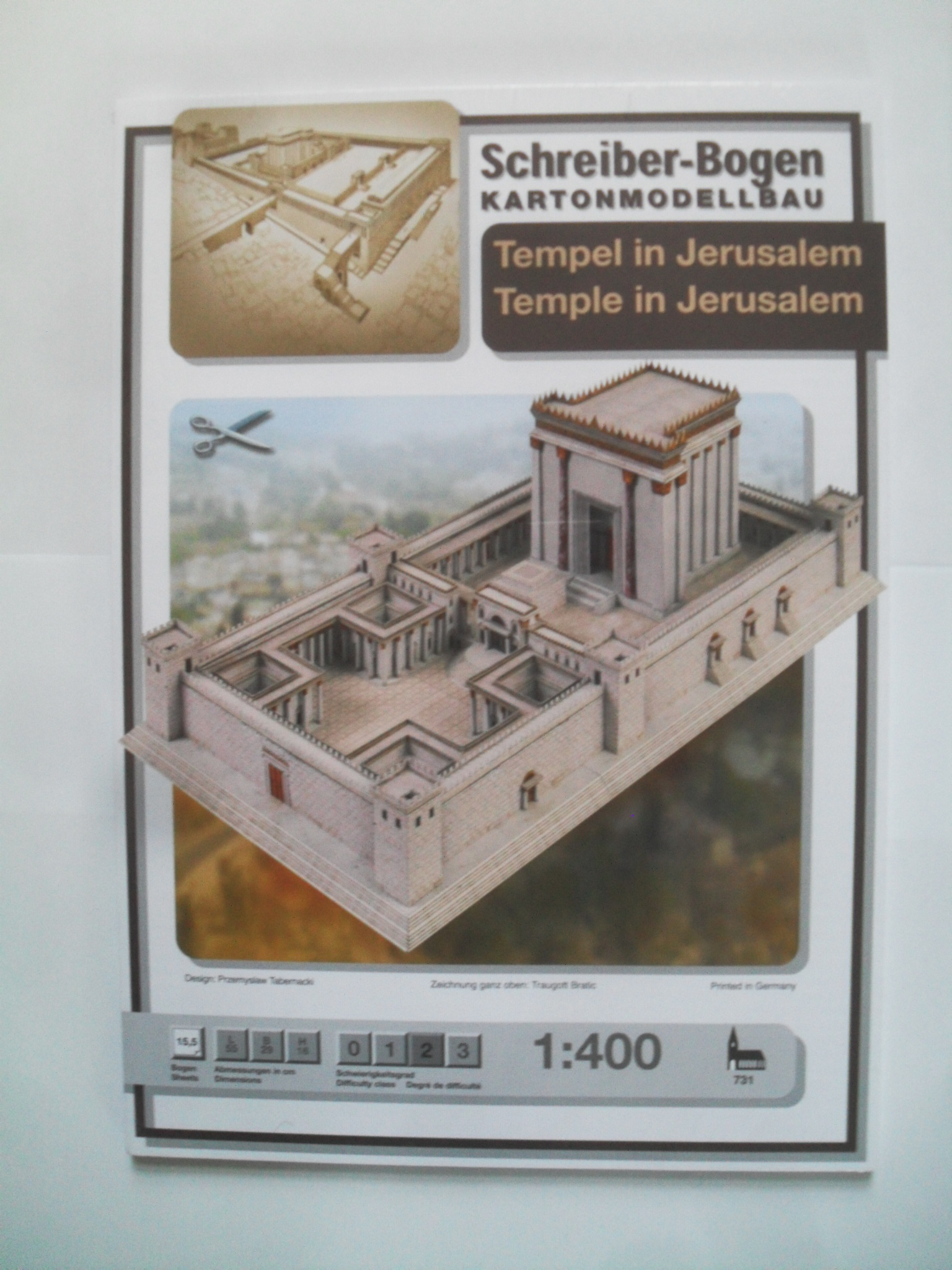 Bastelanleitung Tempel in Jerusalem