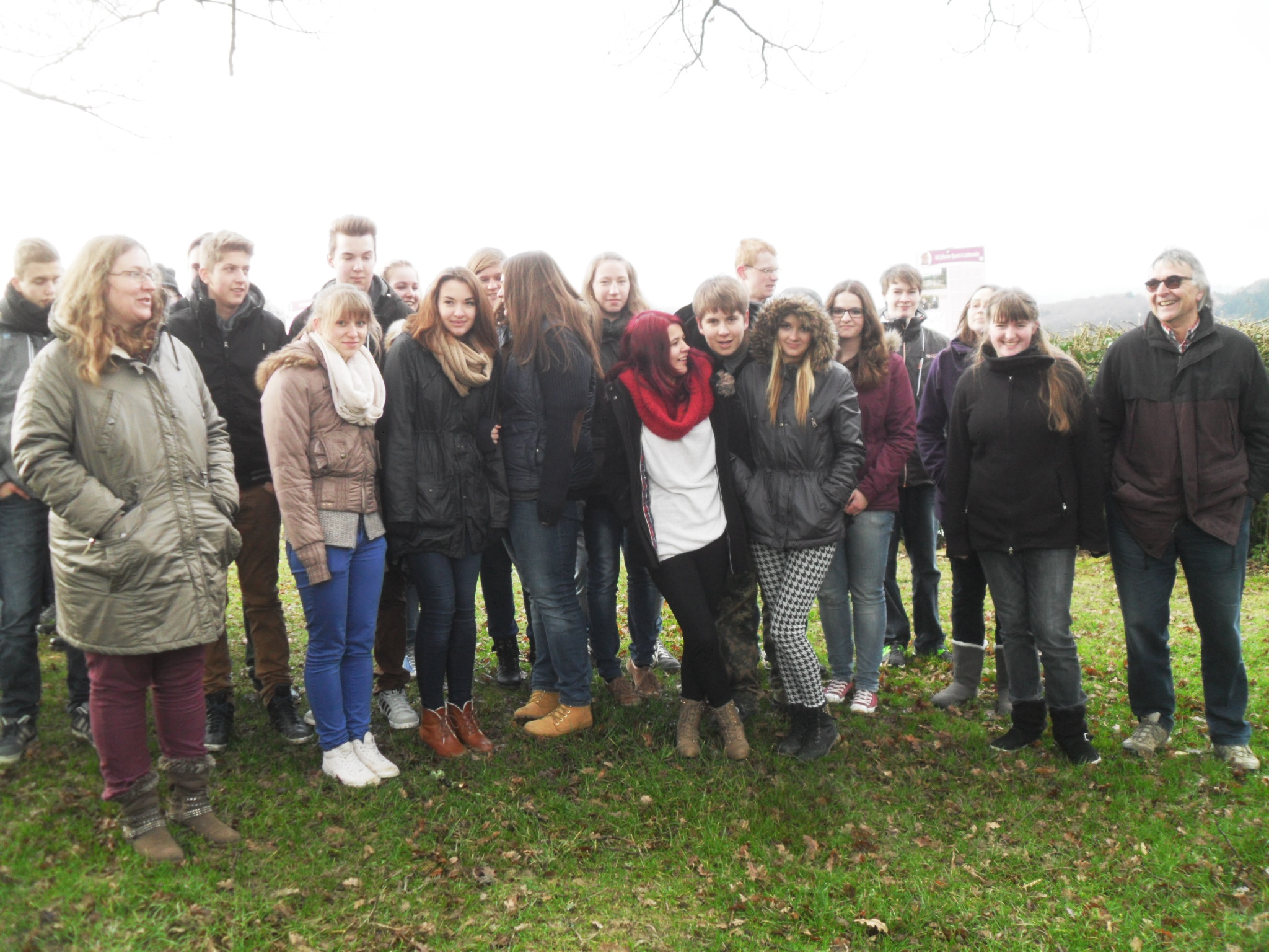 Kurze Pause vor dem jüdischen Friedhof