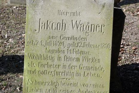 Lob des Verstorbenen, neuer jüdischer Friedhof in Gemünden