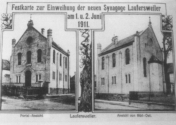 Einladung zur Eröffnung der Synagoge im Jahre 1911